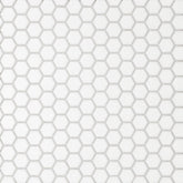 Bedrosians Le Cafe 1" x 1" Hexagon Mosaic Matte White